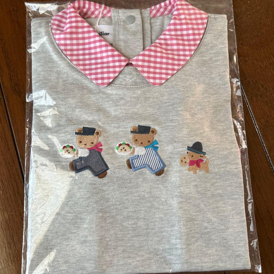 最終お値引き！新品未使用未開封！ファミリアTシャツ長袖９０サイズ