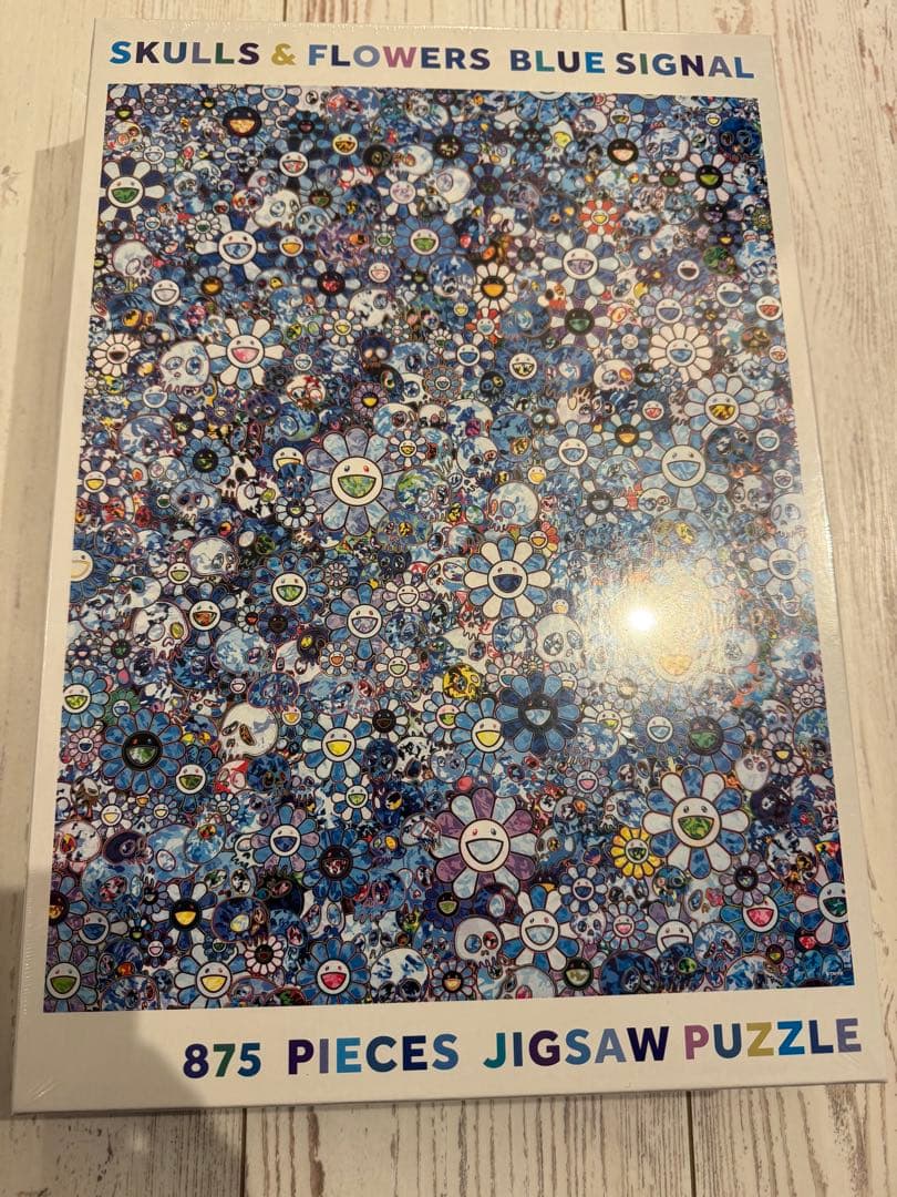 村上隆 パズル SKULLS & FLOWERS BLUE SIGNAL 875