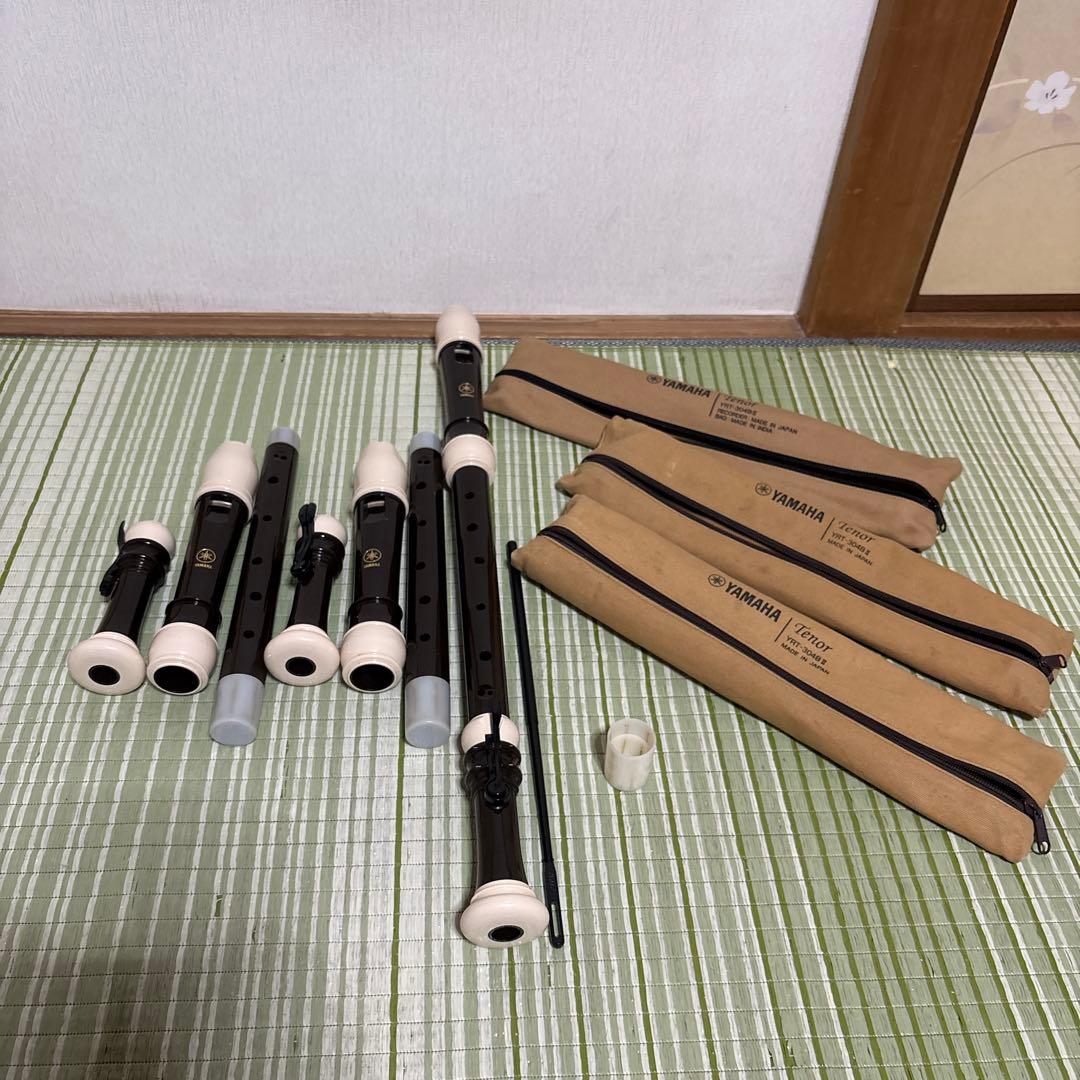 YAMAHA ヤマハ　テナーリコーダー ケースYRT-304BⅡ 3本セット