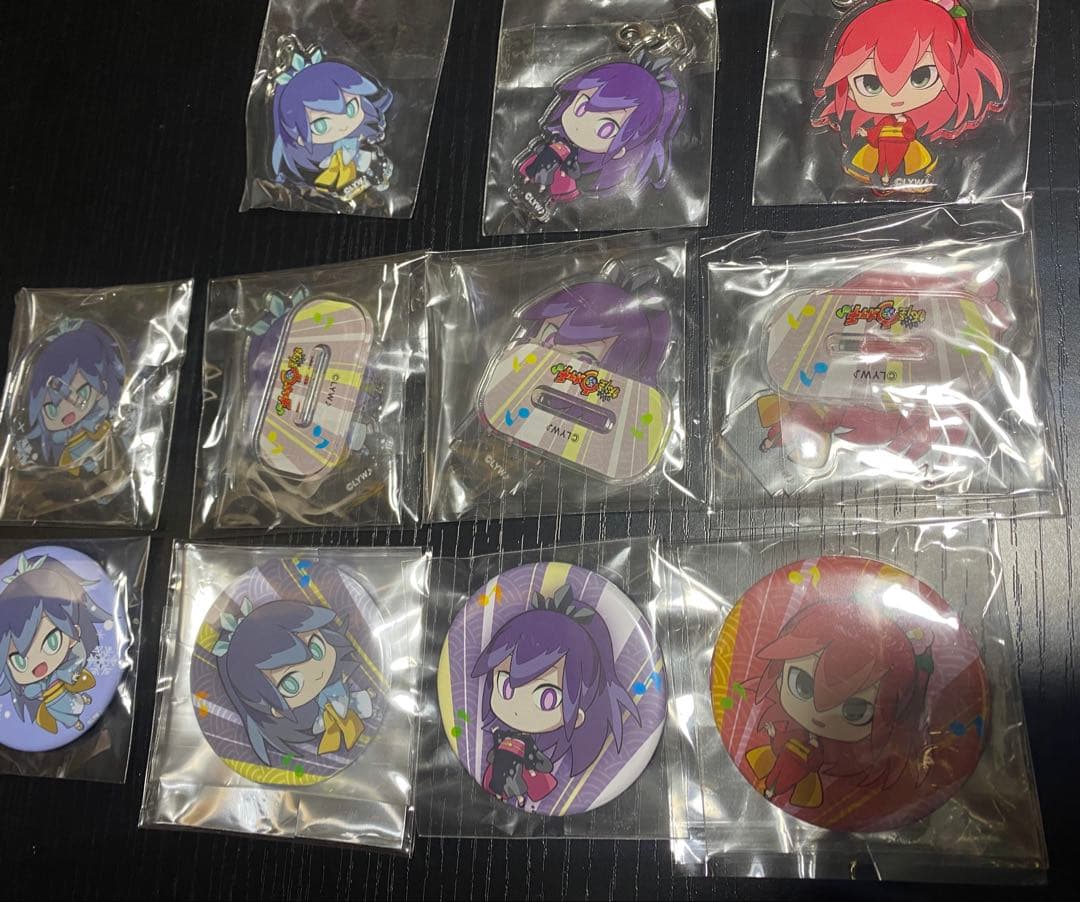 ふぶき姫　百鬼姫　椿姫　妖怪ウォッチ　アクリルスタンド　缶バッジ　キーホルダー