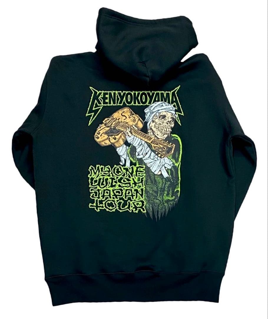 新品 KEN YOKOYAMA横山 健『MOW』パーカー黒L① ハイスタンダード