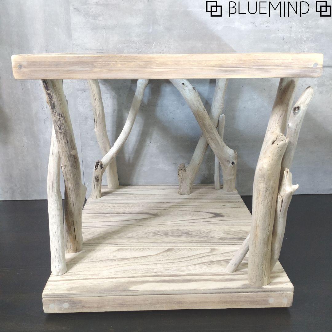 No.1201 ブルーアクリルの流木テーブル 流木インテリア