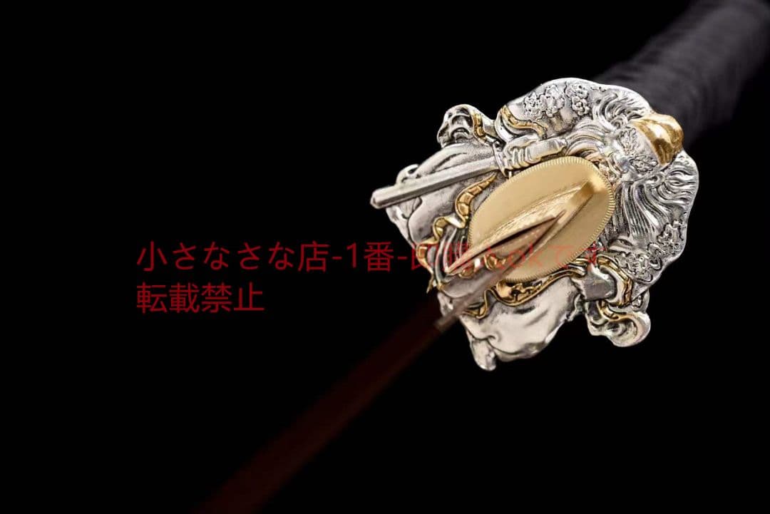 26寸模様鋼焼刃発紅武士刀『鍾馗』 古兵器 武具 刀装具 日本刀 模造刀 居合刀