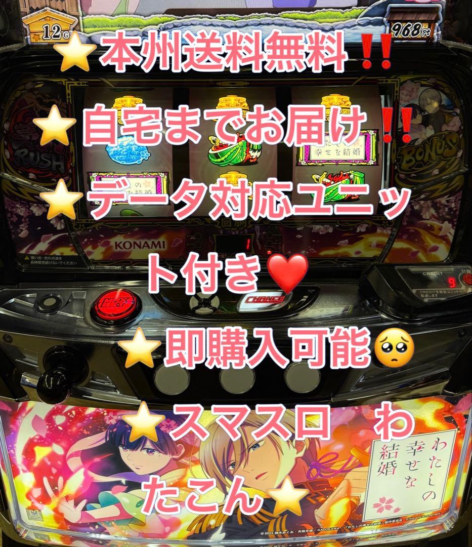 データ対応【本州送料込み】スマスロ 実機　わたしの幸せな結婚　わたこん