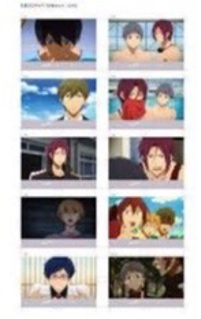 【開封済】free！初代　くじブロマイド10枚入り×5セット
