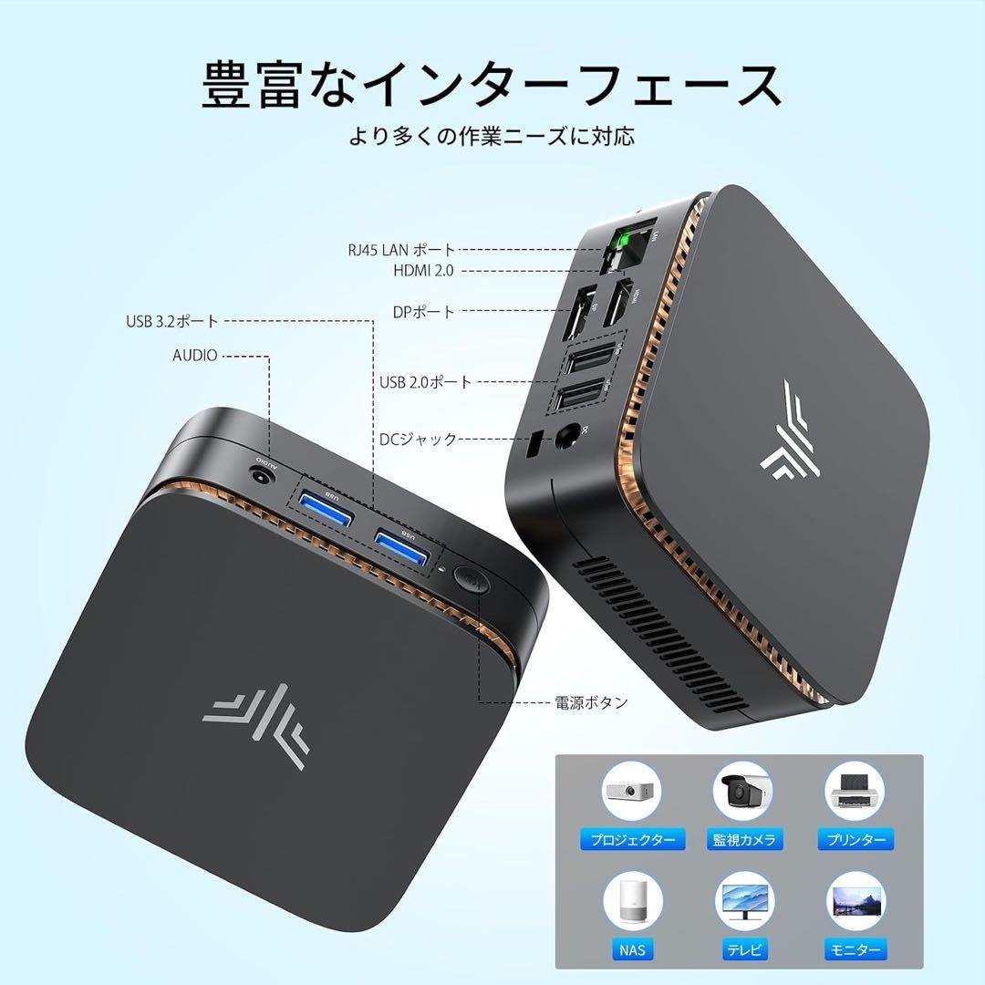 Intel N97 ミニPC 8GB RAM 256GB SSD 新品未開封