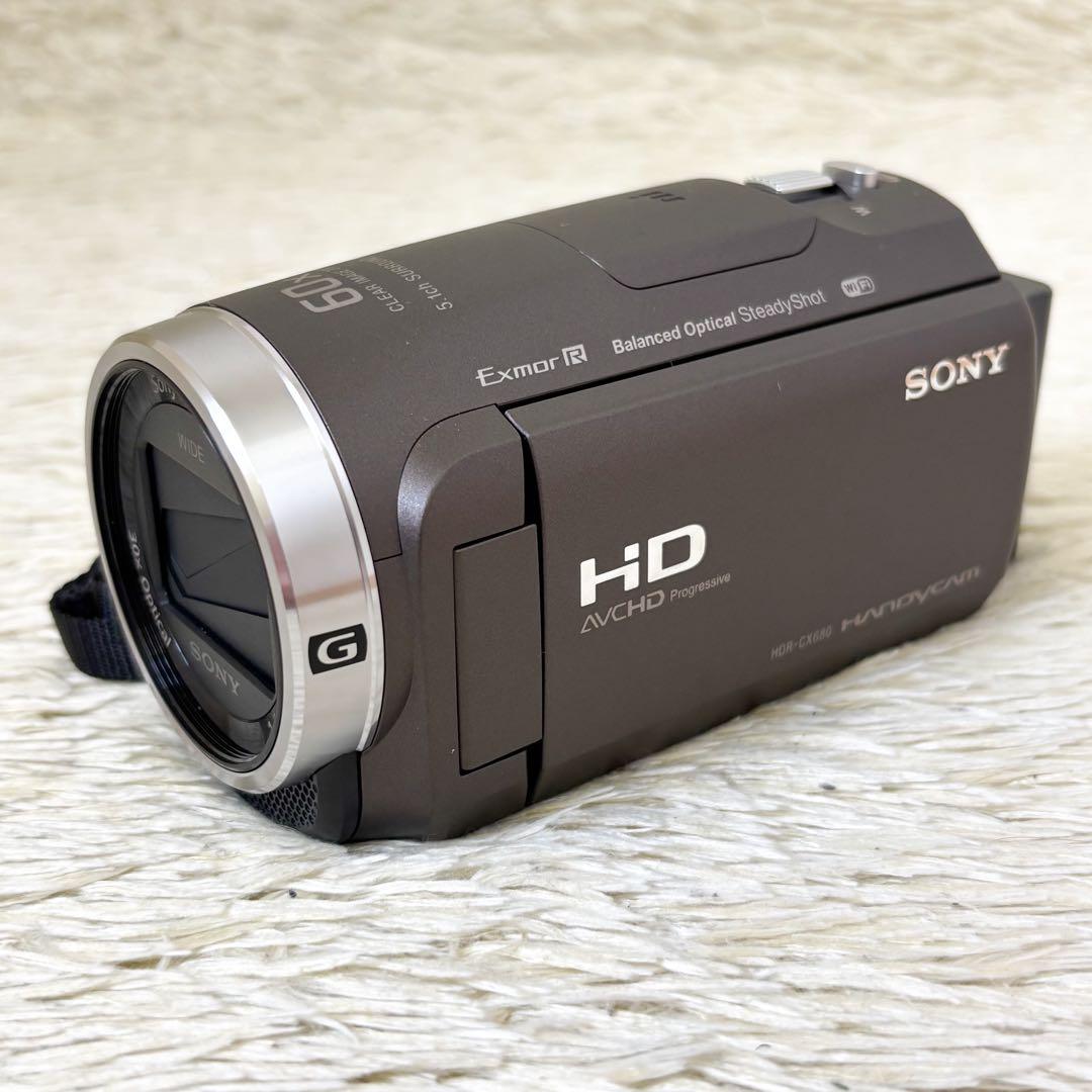 【美品】SONY ソニー ビデオカメラ HDR-CX680-T ハンディカム