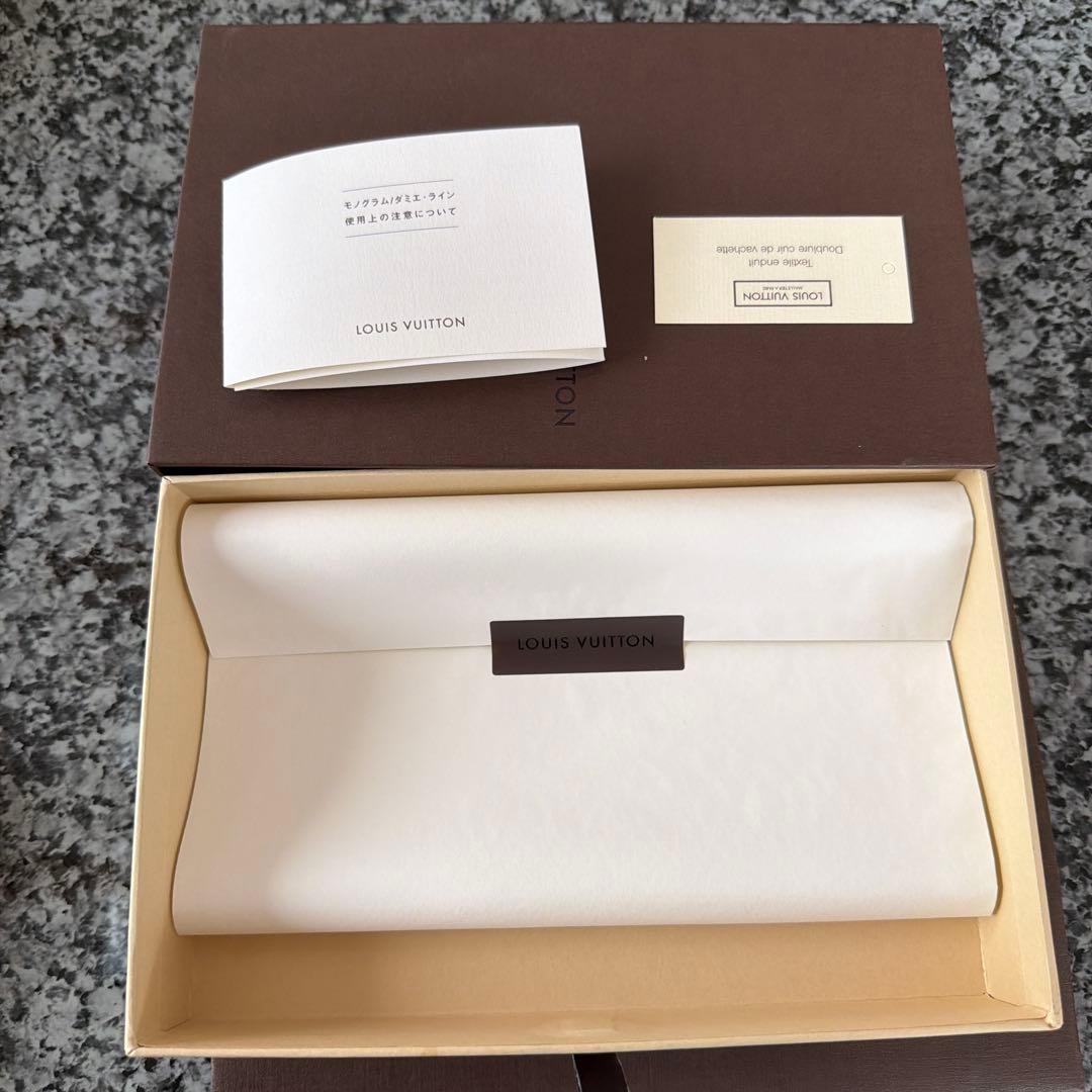 正規品 ルイヴィトン　ダミエ　ポルトトレゾール　エテュイパピエ　三つ折り財布