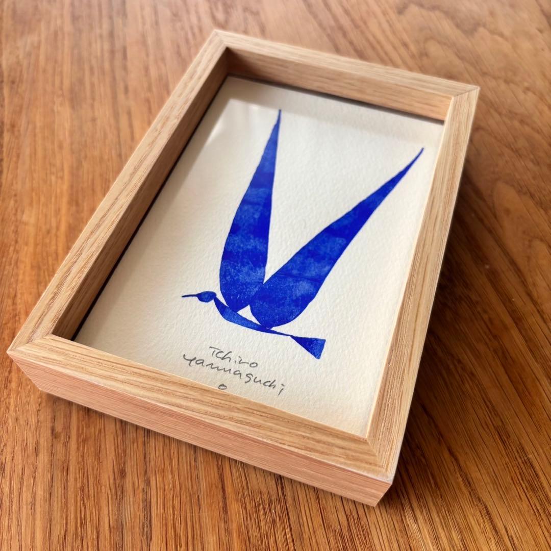山口一郎　原画　ポストカード　ブルーバード