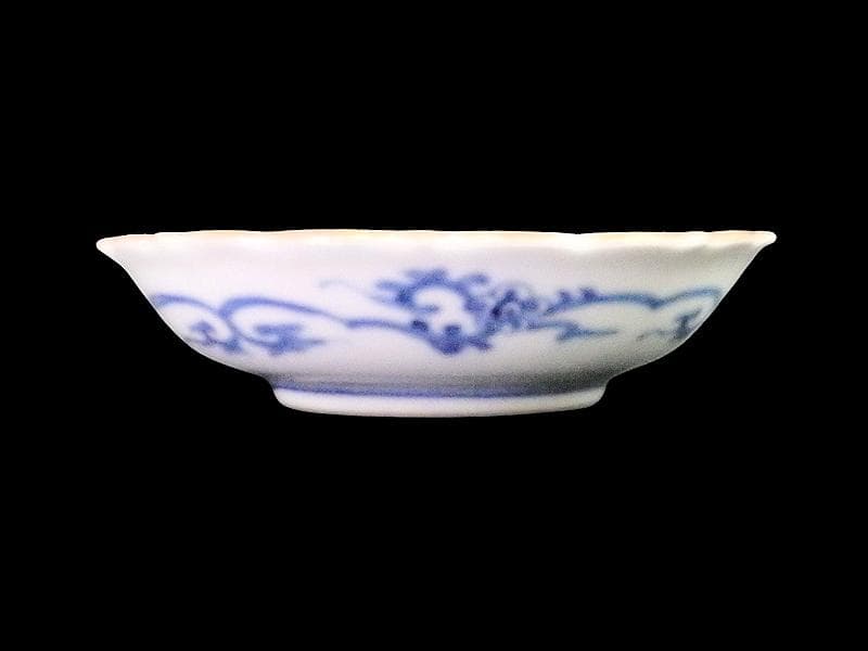 大聖寺伊万里　金襴手　金唐草に亀甲紋の図　４寸皿　５枚　A542AS-DAy