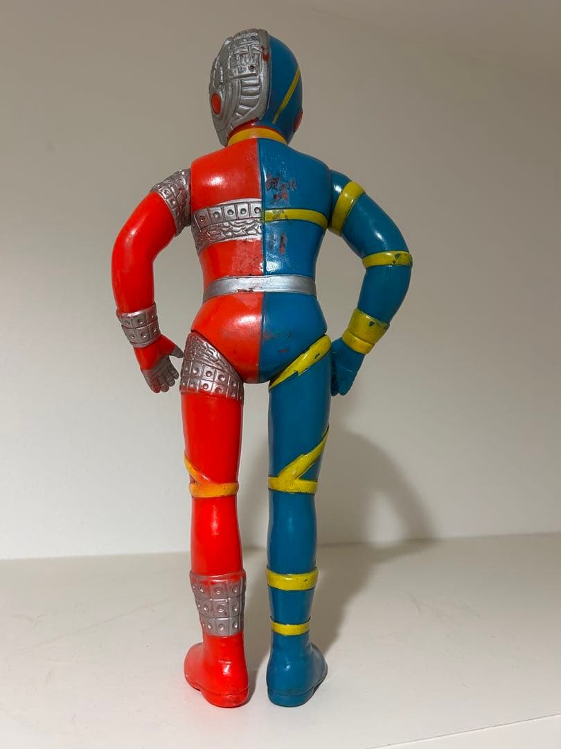 【全長28cmデカい】　キカイダー　当時物　タカトク　ソフビ　特撮　旧バンダイ