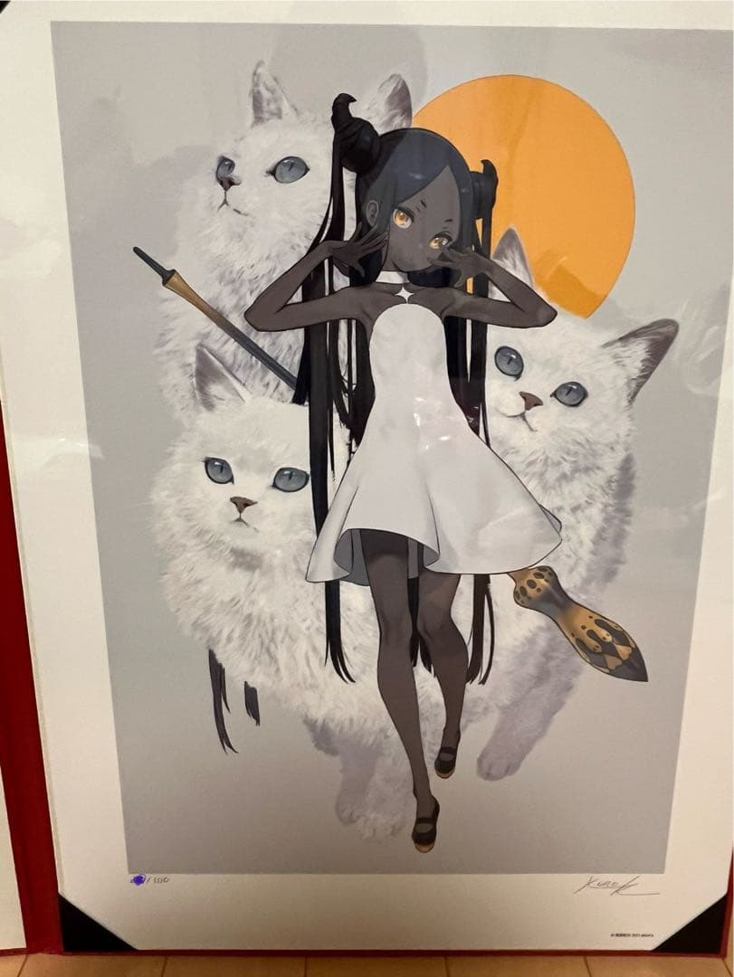 黒星紅白　直筆サイン入り　アートグラフ　新品未使用
