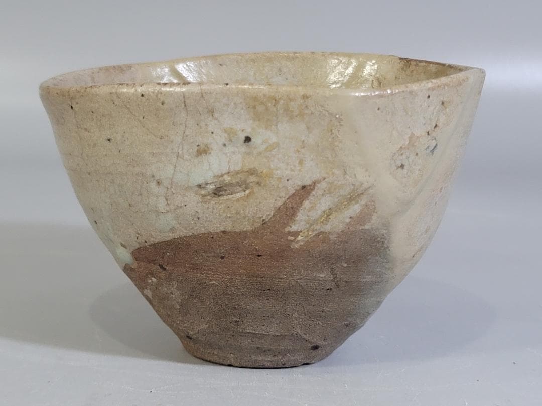 茶道具 古唐津 呼び継 茶碗 桃山時代 古美術 DT438