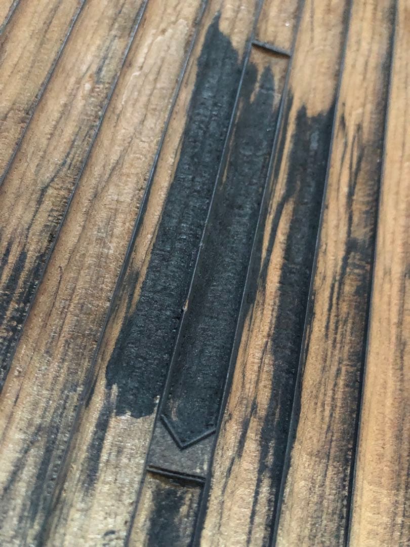 古い原稿用紙の板木