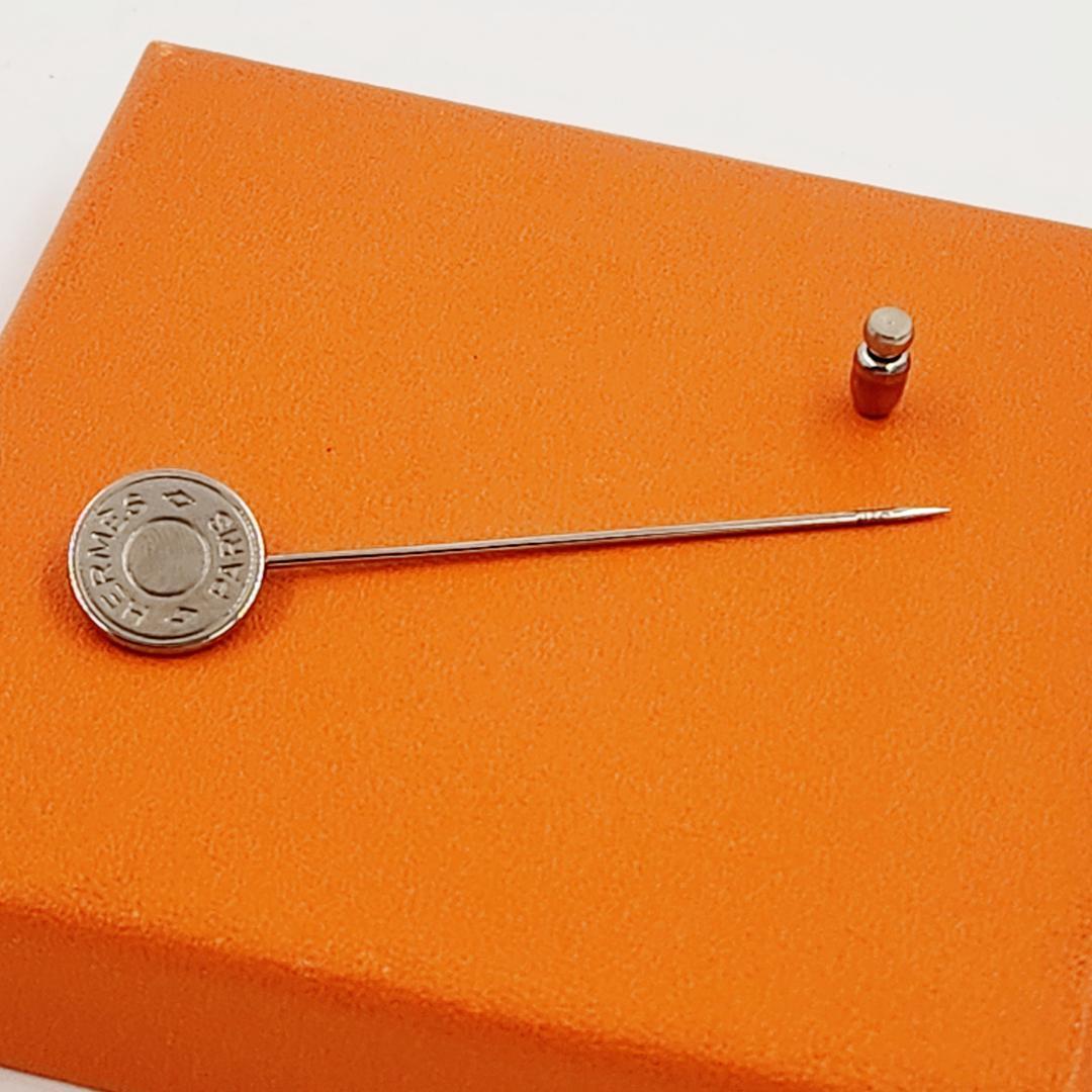 jun1♪エルメス HERMES セリエ ラペルピン ピンブローチ 箱付き