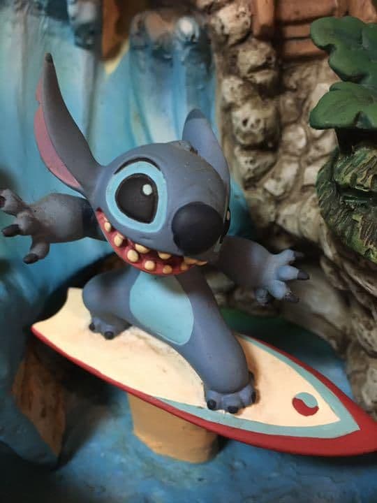 スティッチ ウォーターファウンテン フィギュア ディズニー 置物
