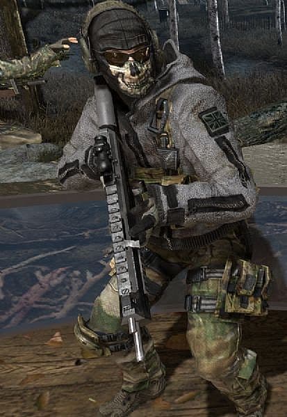 ミリタリー CODゴーストジャケット ワッペン付き