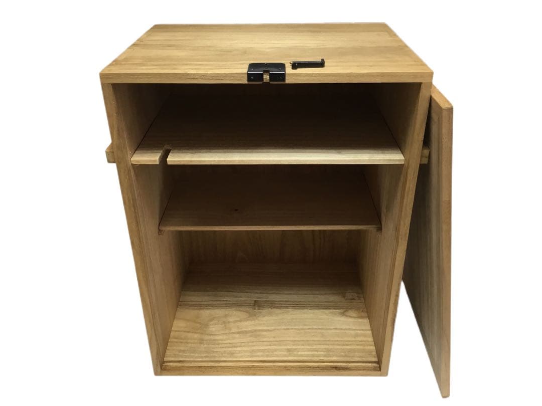 茶道具 古物品 旅箪笥 桐 白木 紙箱入
