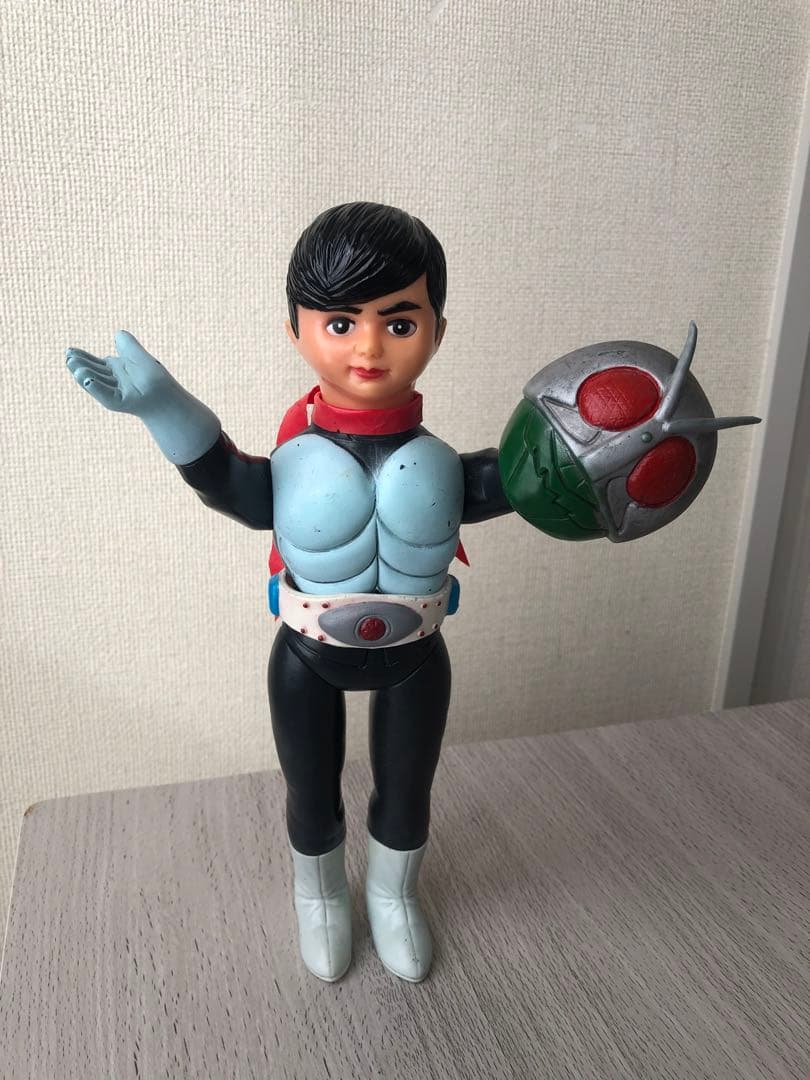 旧バンダイ　当時物　仮面ライダー初期　ソフビ