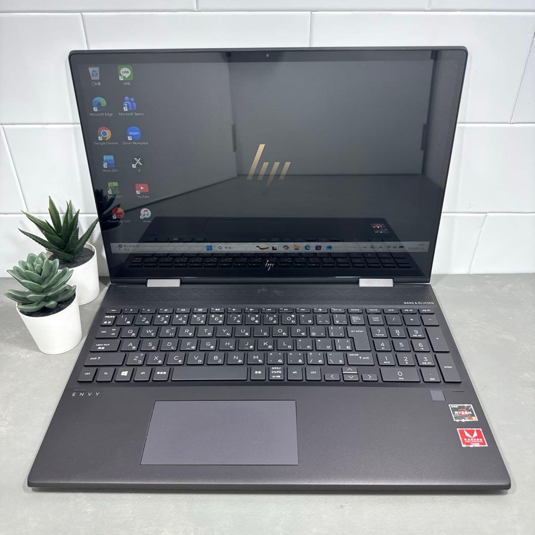 【超希少】HP/ENVYアッシュブラックx360☘Ryzen5NVMe512
