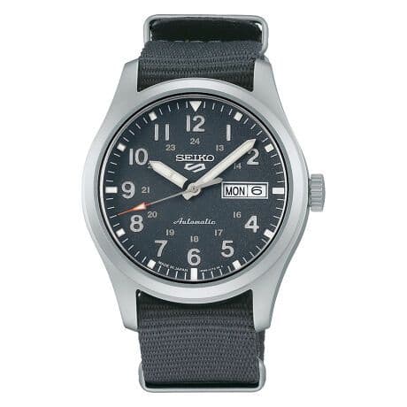 SEIKO5スポーツ SBSA115 自動巻き時計 おまけ付ブルーグレーダイヤル