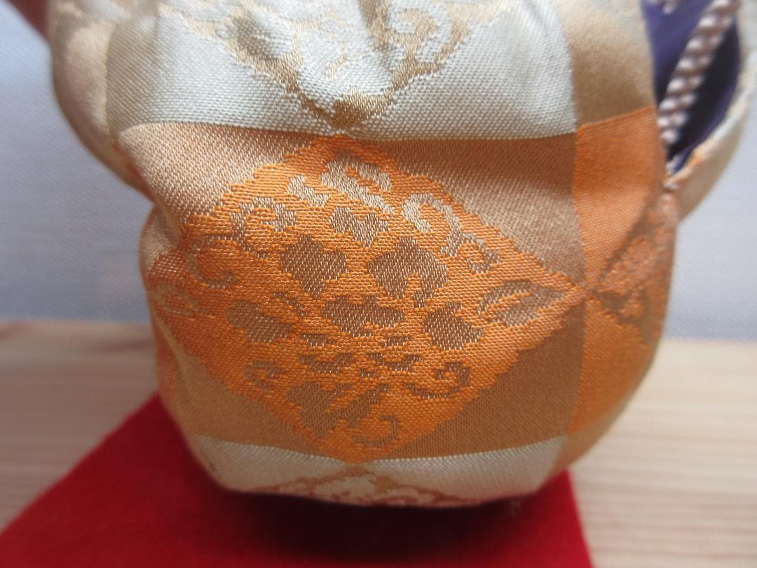 送料込【逢絢亭・新品】茶道具 仕覆 四滴茶入仕覆 正絹 万暦緞子 日本製