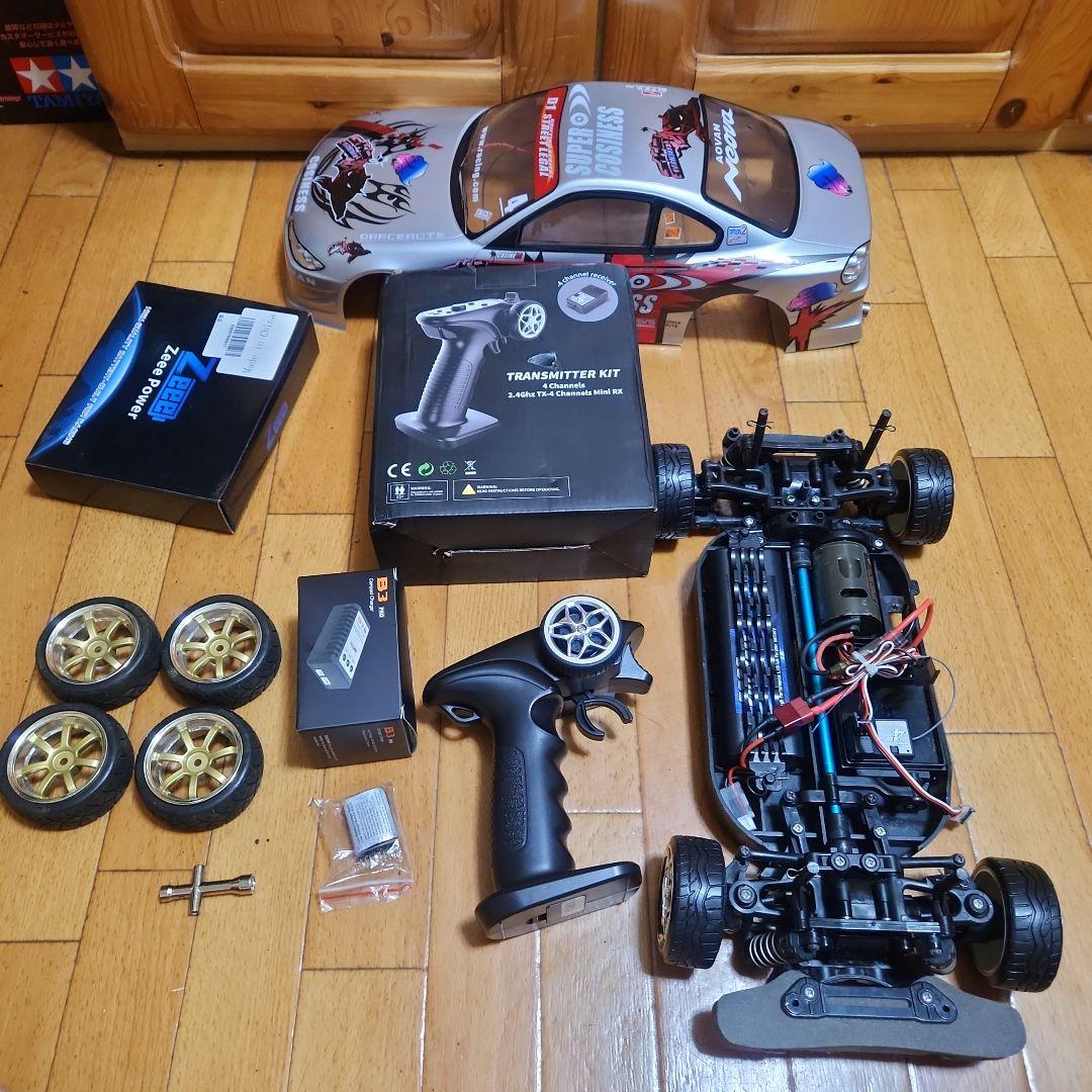 タミヤ ドリフト ラジコン フルセット　TT01　シルビア　ボディ　②　tt02