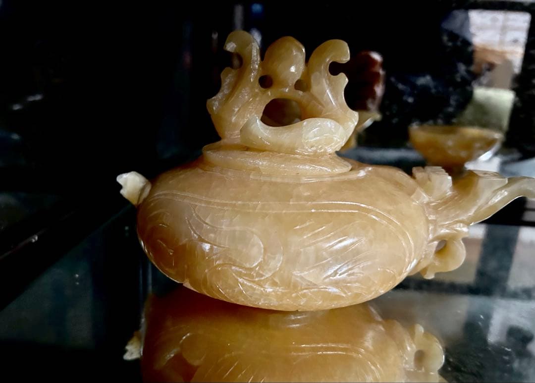 中国　香炉　翡翠　美しい陶磁器　古美術　骨董品　美術 中国美術 中国古玩 時代物