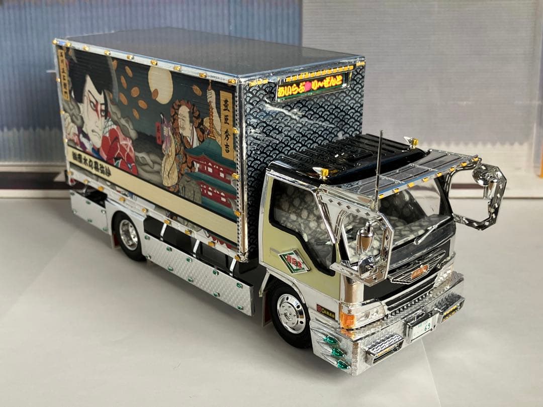 アオシマ　デコトラ風神.雷神エルフ自作改造品