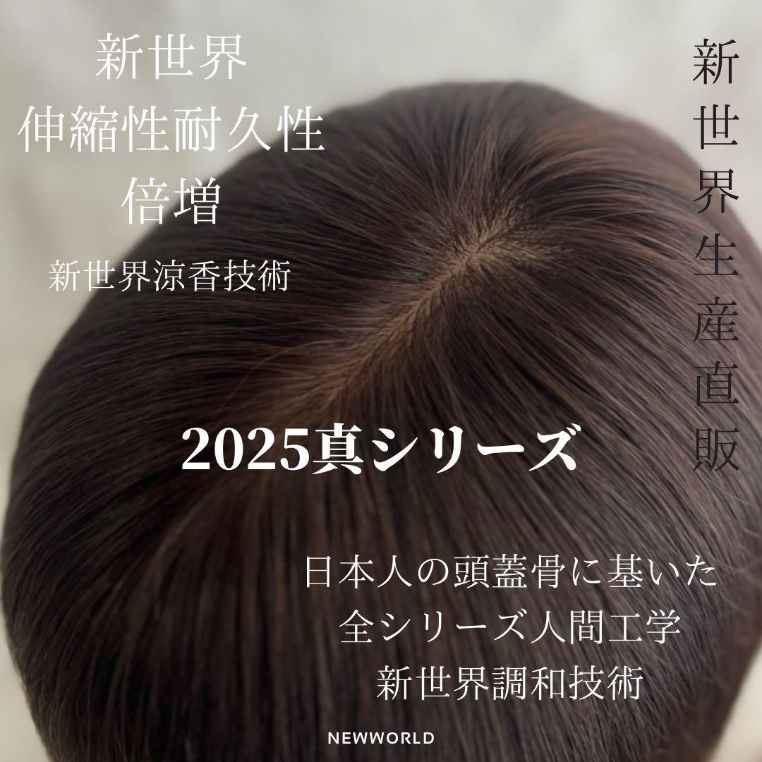 真・新健康シリーズ2025新世界人毛100%ウィッグMシルクスキン　医療ウィッグ