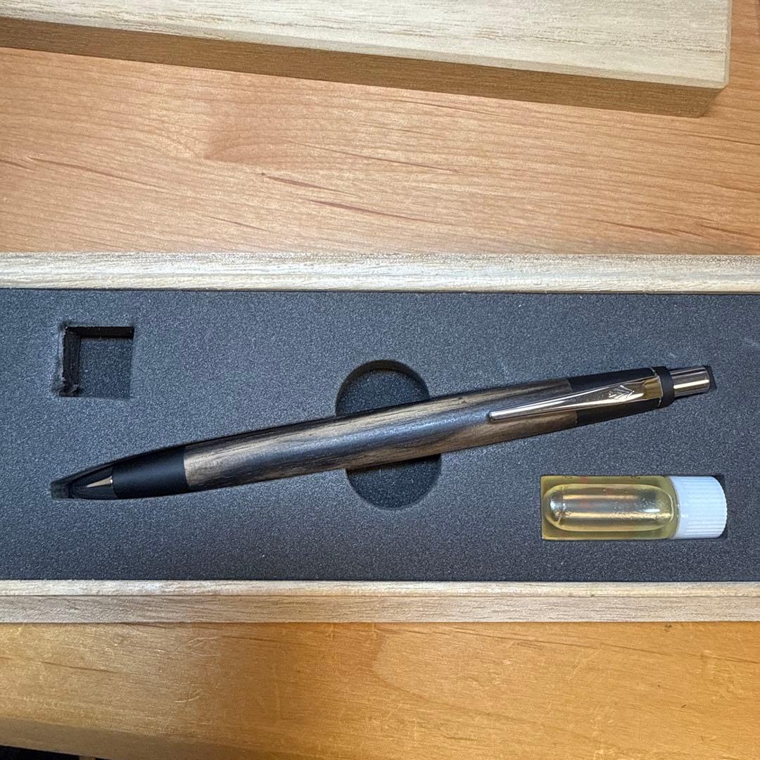 【新品未使用】野原工芸 特上黒柿 シャープペンシル シルバー金具 ➕おまけ付き