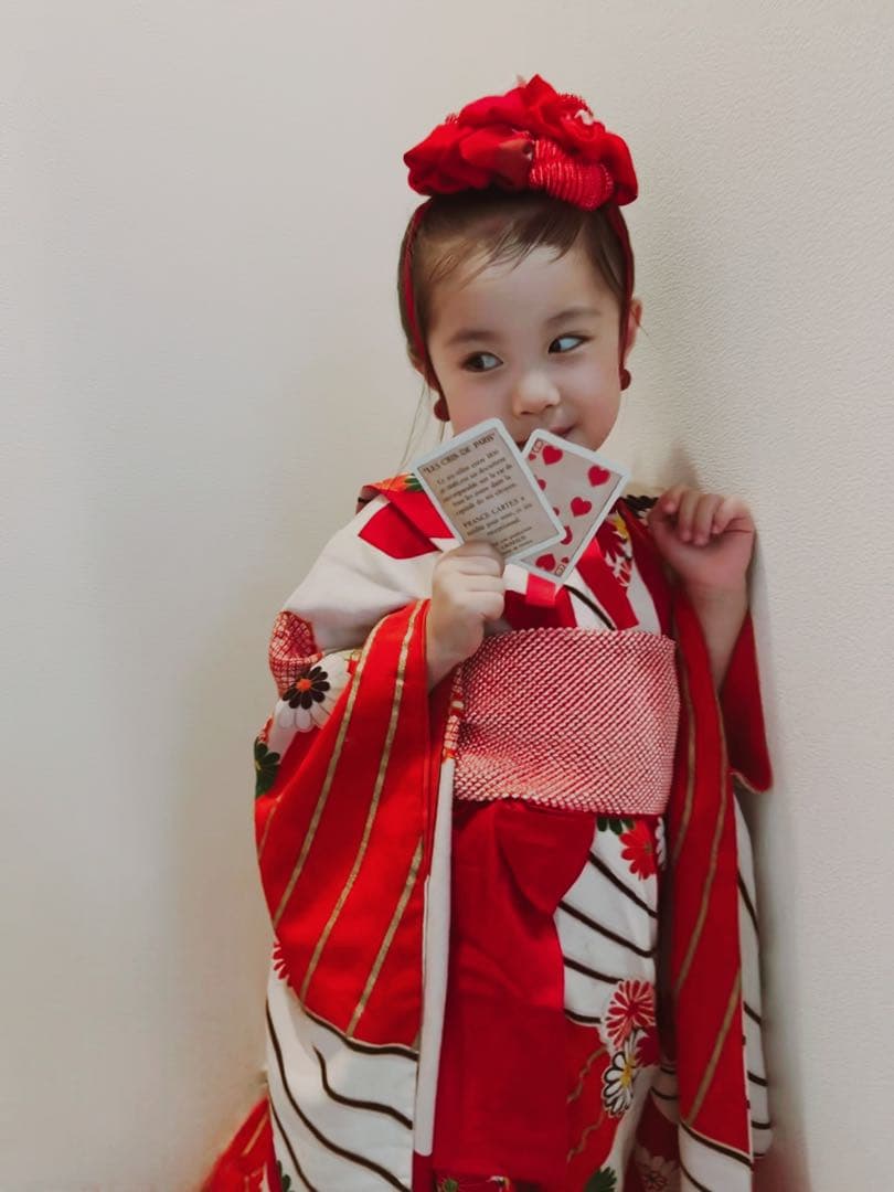 K*様 七五三　七五三髪飾り　ヘッドドレス　着物髪飾り　リメイク髪飾り　026