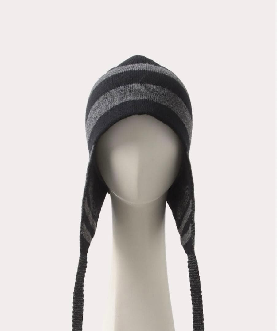 【希少】VivienneWestwood ポンポン耳 肖て付ボーダーニット帽