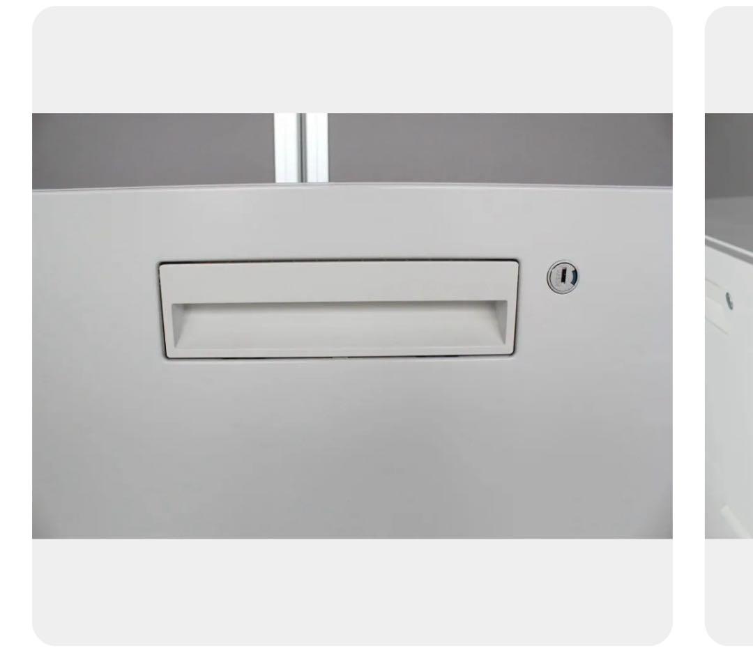 送料込み！コクヨ　エディア　3段ラテラル書庫　ホワイトキャビネット　オフィス収納