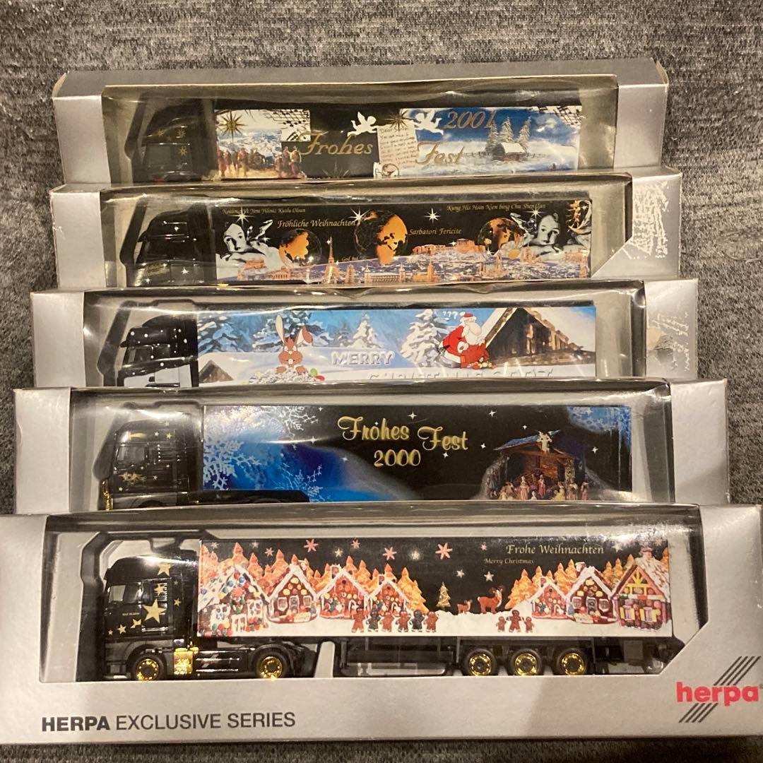HERPA 1/87 クリスマス スカニア　5台セット