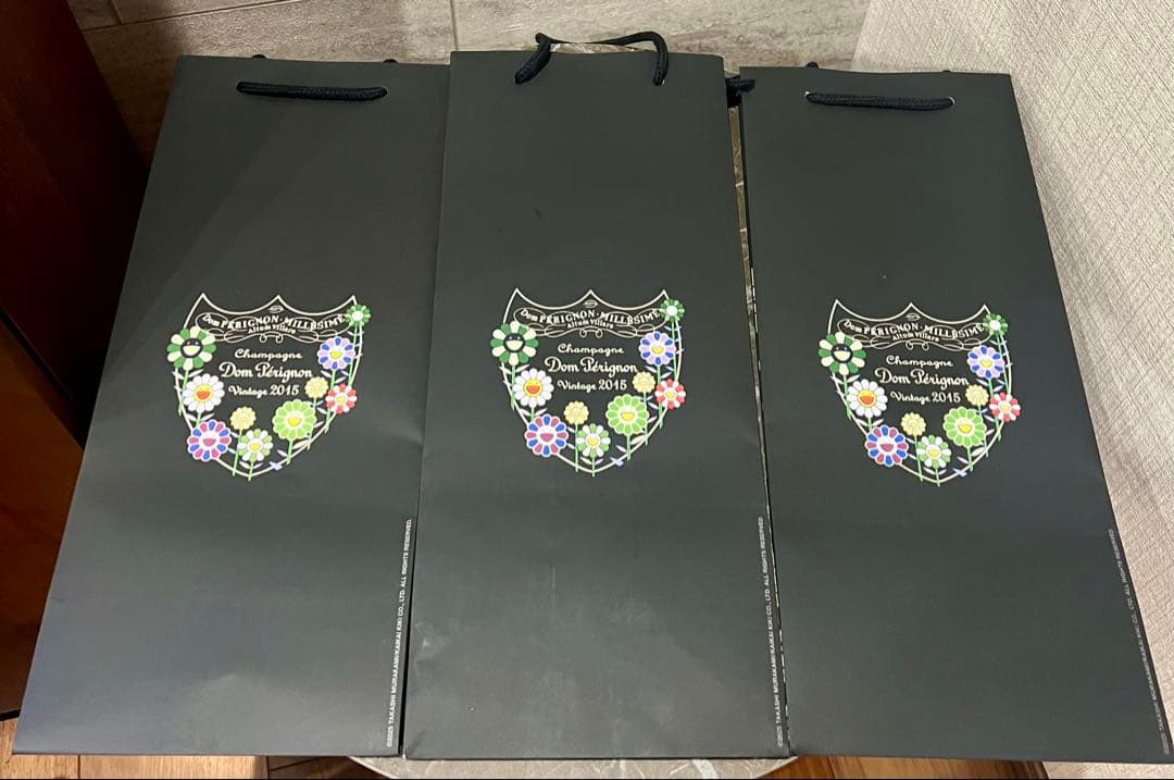 Dom Pérignon ×村上隆 白 ショッパー 袋 3枚セット ドンペリ