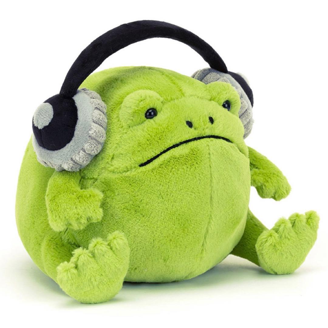 新品　ジェリーキャット　カエル　かえる　蛙　frog ヘッドホン　イヤホン