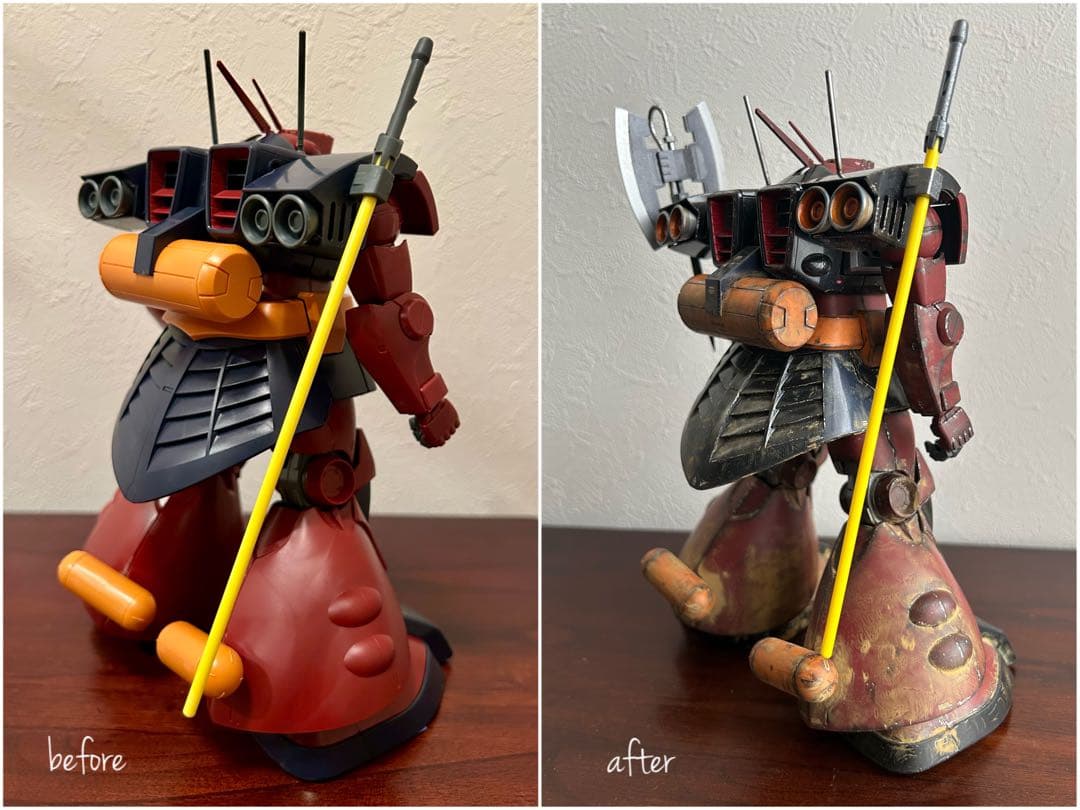 ガンプラ 【塗装済み完成品】MG 1/100 ドワッジ改 デザート・ロンメル機