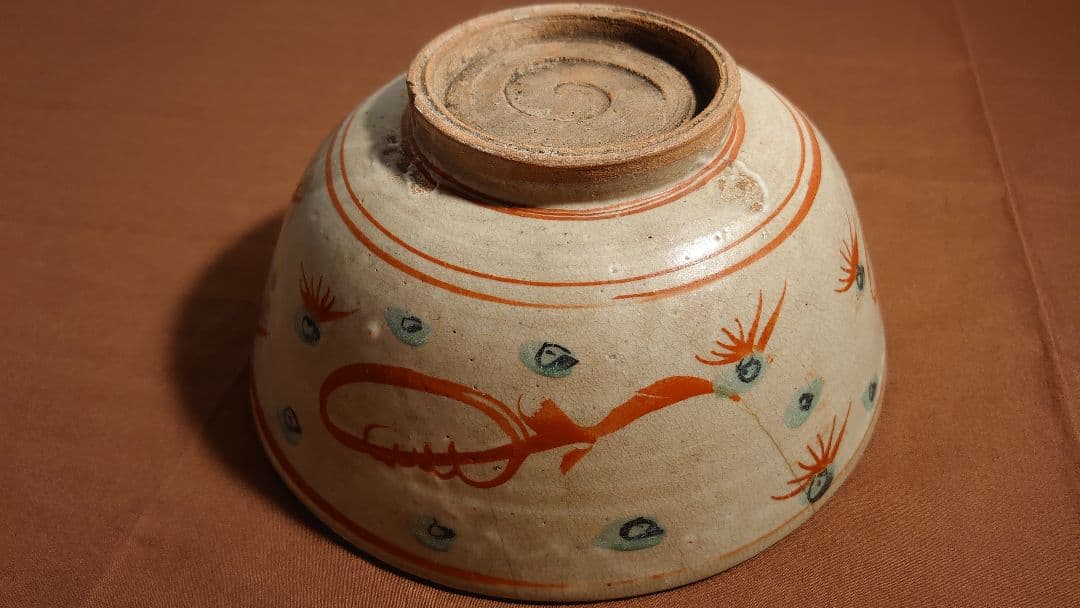 古九谷　九谷焼　赤絵　春日山窯　木米　金城春日山　蔵出し　菓子鉢　１客