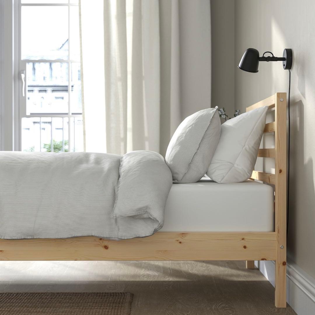 IKEA シングルベッド TARVA 別売りすのこ付き