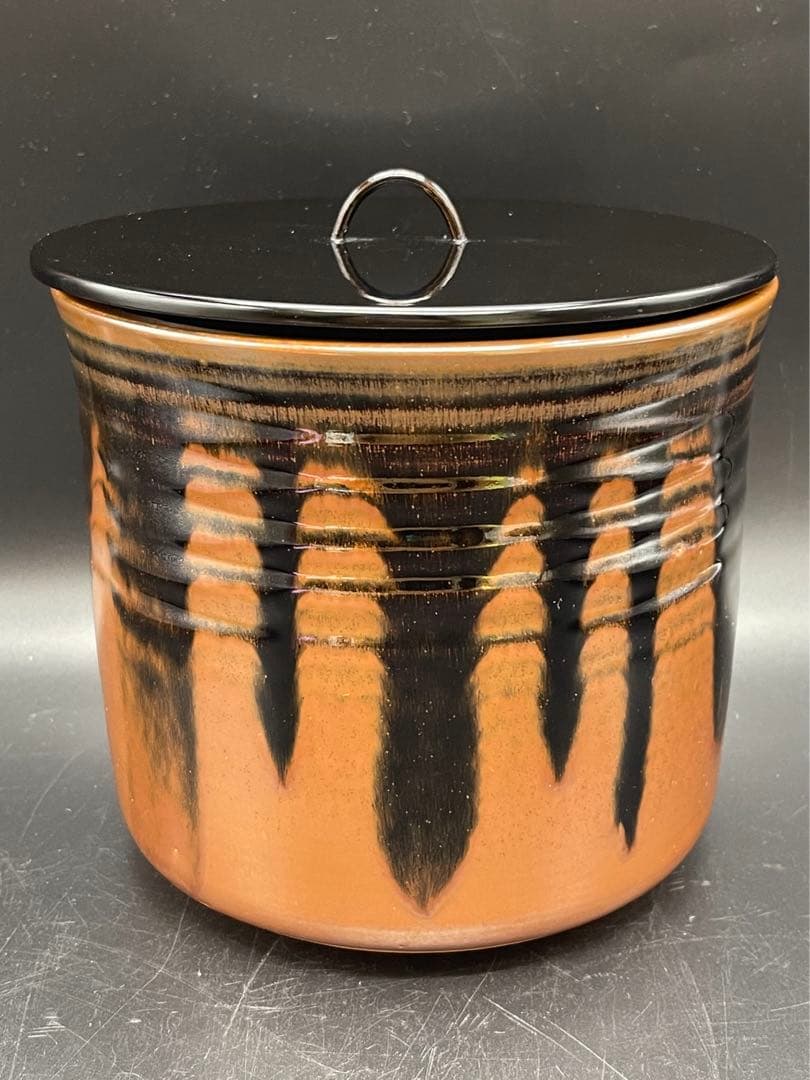 c207　加藤唐三郎　水指　茶道具　共箱