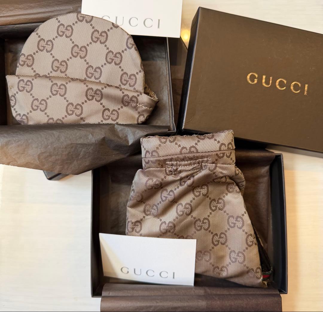 GUCCI GGパターン ベージュ キャップ&コートセット【小型犬】