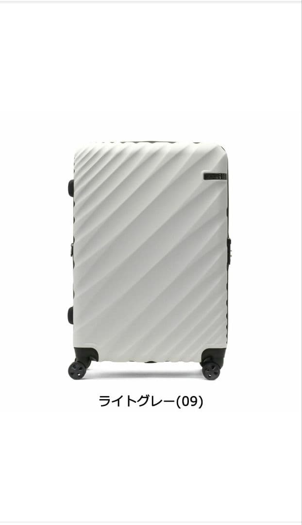 エース キャリー スーツ ケース 10〜14泊 90〜111L拡張 ライトグレー