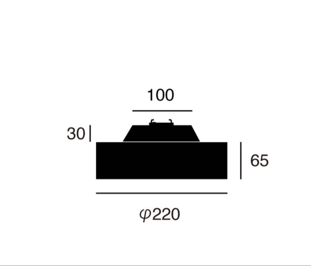 アートワークスタジオ シーリングライト ブラック φ220mm