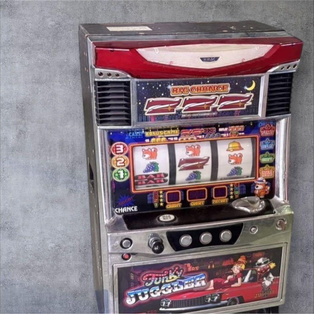 スロット実機 ファンキージャグラー 動作品 鍵・メダル付き
