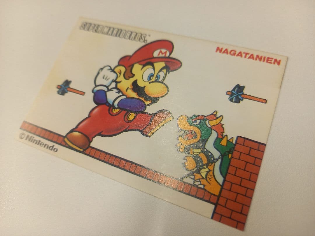 【奇跡の一品シリーズ15】状態S級極希 当時物 永谷園 × マリオ ファンカード