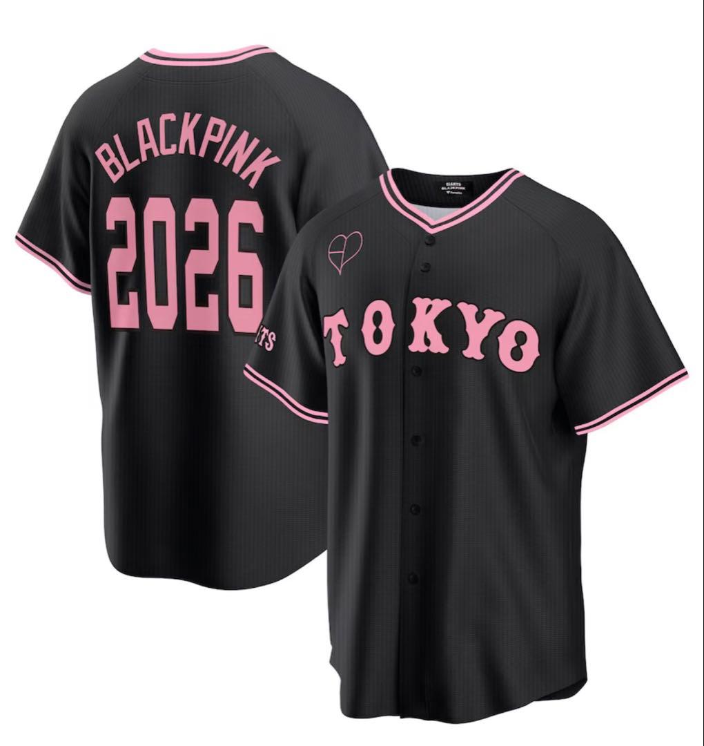 【会場渡し可】読売ジャイアンツ×BLACKPINK ブラック ユニホーム M