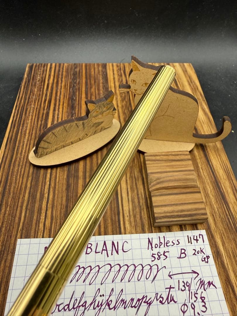 MONTBLANC 万年筆 ノブレス NO.1147 20K G.P レアB
