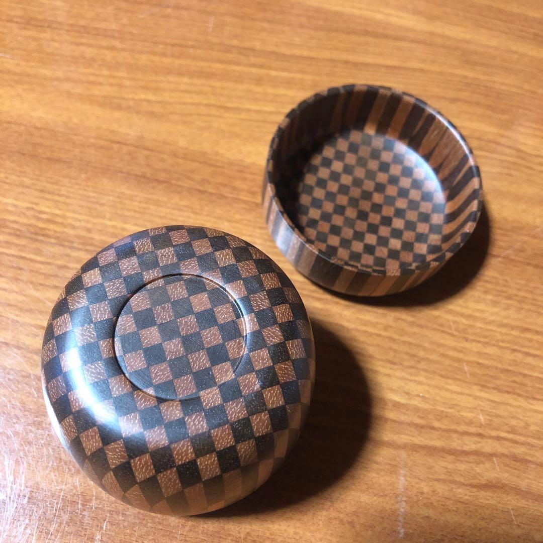 寄木細工 箱根細工 棗 なつめ 茶入れ 無垢 合子 茶道具 茶道 抹茶 茶筒