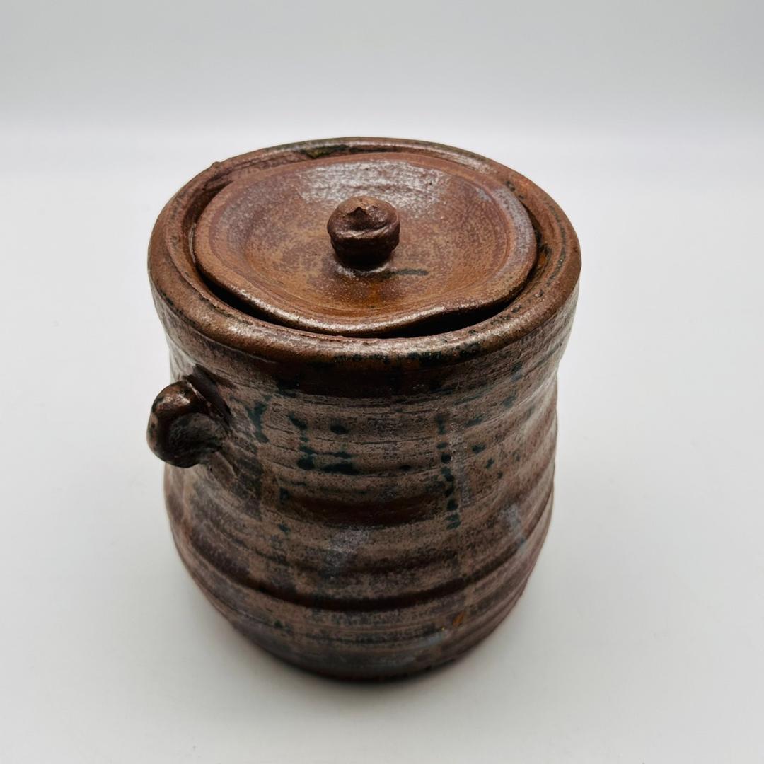 T　在銘　備前焼　耳付水差　陶芸　茶道具　茶器　焼物
